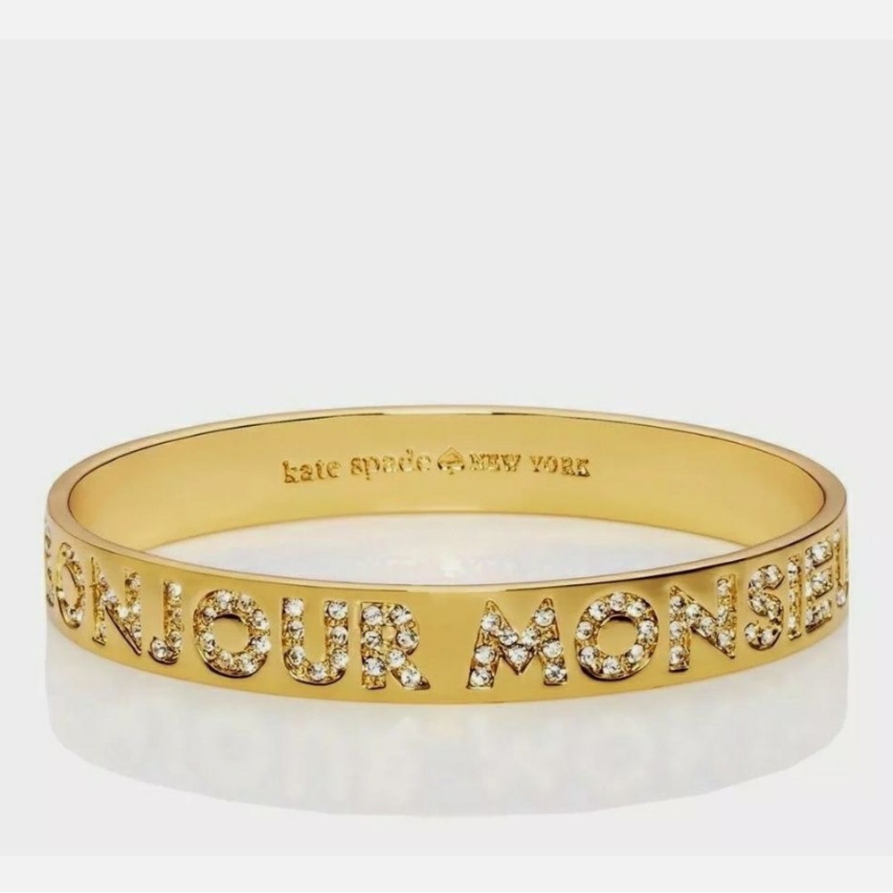 NEW Kate Spade Bonjour Monsieur Bangle Bracelet (Emily in Paris)
